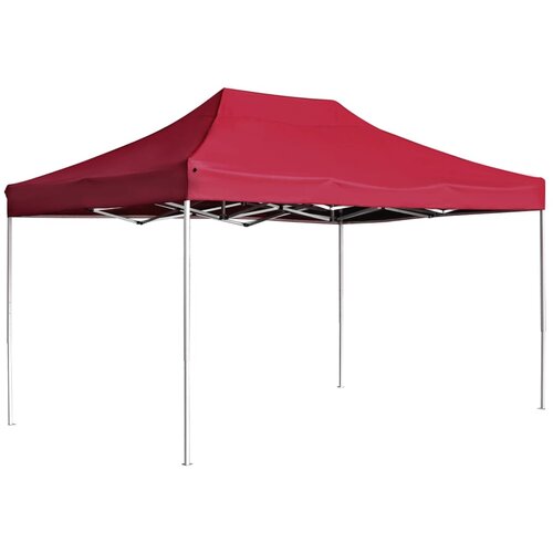 vidaXL Profesionalni šotor za zabave aluminij 4,5x3 m vinsko rdeč, (20966832) Cene