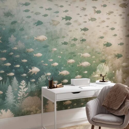  Foto tapeta - The marine world 350x256 Standard Cene