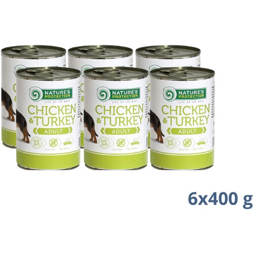 Natures Protection adult chicken & turkey 2.4 kg Cene