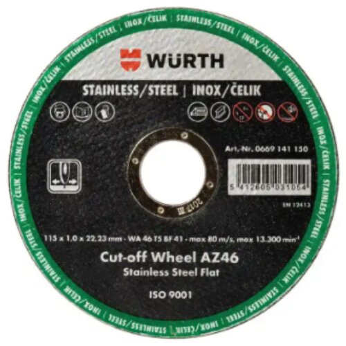 Würth Rezna ploča za inox 125x1 Cene
