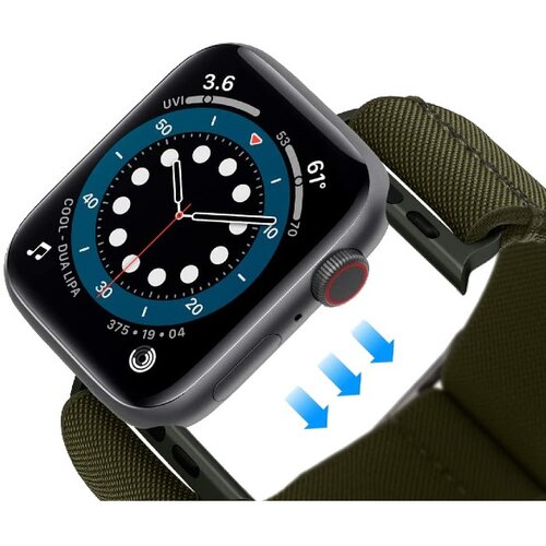  Pa&scaron;ček Spigen Lite Fit za Apple Watch pametno uro - 42/44mm olivno zelena Cene