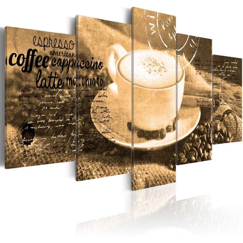  Slika - Coffe Espresso Cappuccino Latte machiato ... - sepia 100x50 Cijene