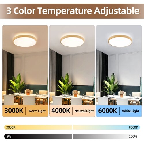  Brilagi-LED prigu&amp;scaron;iva svetiljka GLASS POOL DOUBLE LED/60W/230V 50 cm dekor drveta + daljinski upravljač Slike