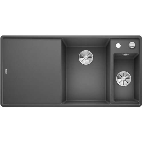 Blanco sudoper AXIA III 6 S-F InFino SILGRANIT SIVI KAMEN, BAZEN DESNO, daska staklo, s dalj.upr. Cijene