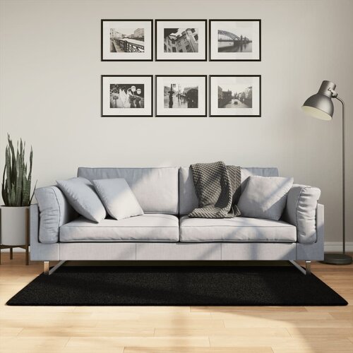  Tepih HUARTE kratkih vlakana mekani i perivi crni 80x150 cm Cene
