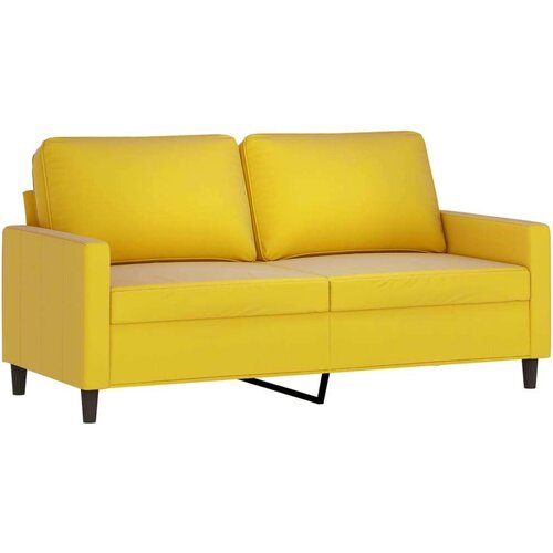  3-dijelni set sofa s jastucima žuti bar&amp;scaron;unasti Slike