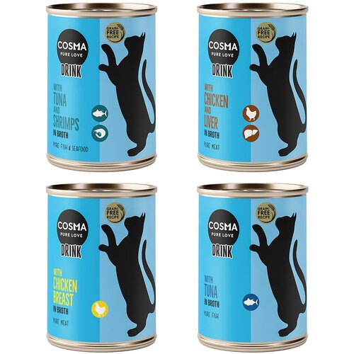 Cosma Varčno pakiranje Drink 24 x 100 g - Mešano pakiranje (4 sorte) Cene
