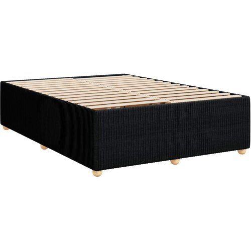  Boxspring krevet s madracem Crna 140 x 190 cm Tkanina Slike