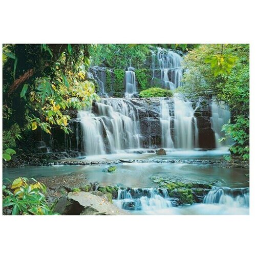 Komar Potiskana tapeta Pura Kaunui Falls (8 -del., Š x V: 368 x 254 cm, Papir) Cene