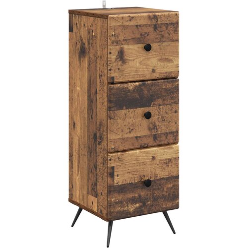  Ormar s ladicama Staro drvo 33 x 34,5 x 90 cm Konstruirano drvo Slike