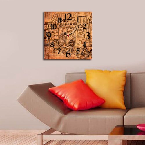 Wallity zidni sat Msk-20, 40x40 cm Cene