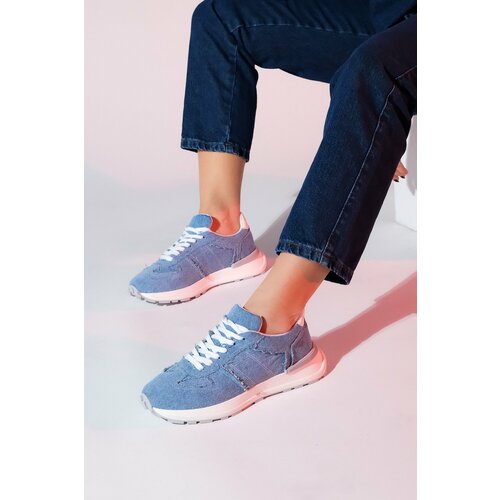 LuviShoes rafael blue denim women's sports sneaker Cene