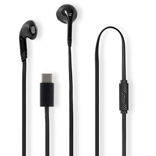 Oem Nedis, Žične slušalke USB-C z mikrofonom in nadzorom glasnosti 1,2 m, Črna, (5000228835) Cene