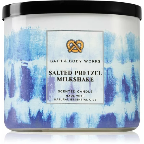 Bath & Body Works Salted Pretzel Milkshake dišeča sveča 411 g