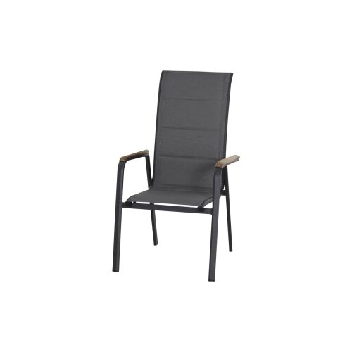 Siena Garden Tesoro N40080 vrtna stolica aluminij, tikovina antracitna (matirana) boja, siva, prirodna Cijene