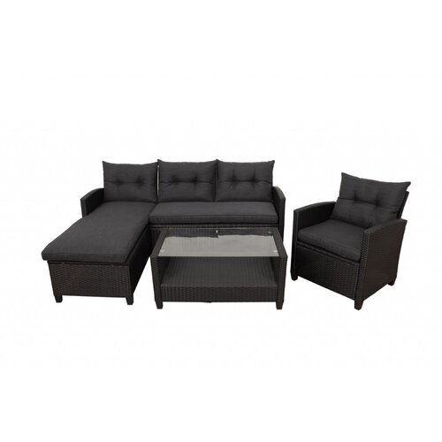 Olimp Sport Baštenska ugaona sofa od ratana sa foteljom Cebu Cene