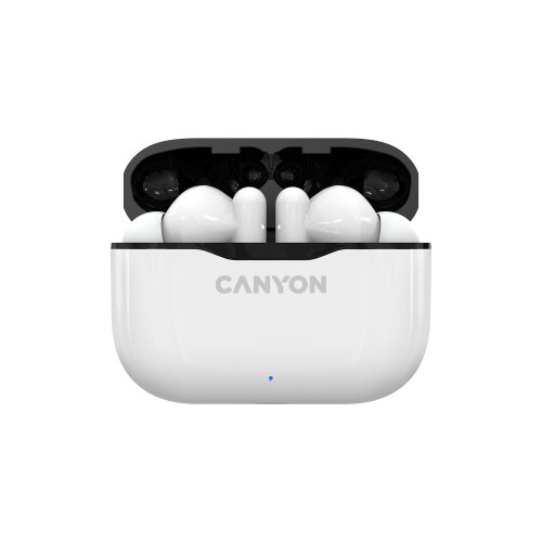 Canyon TWS-3 Bluetooth headset, with microphone, BT V5.0, Bluetrum AB5376A2, battery EarBud 40mAh*2+Charging Case 300mAh, cable length 0.3m, 62*22*46mm, 0.046kg, White Cijene