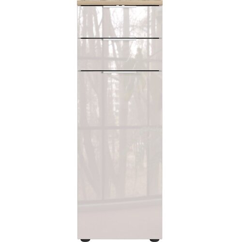Germania Krem visok/uski kupaonski ormarić u sjajnom dekoru 39x112 cm Tavira &amp;ndash; Slike