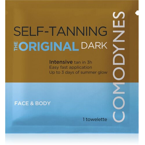 Comodynes Self-Tanning Towelette samoporjavitveni robček za obraz in telo odtenek dark 8 kos Slike