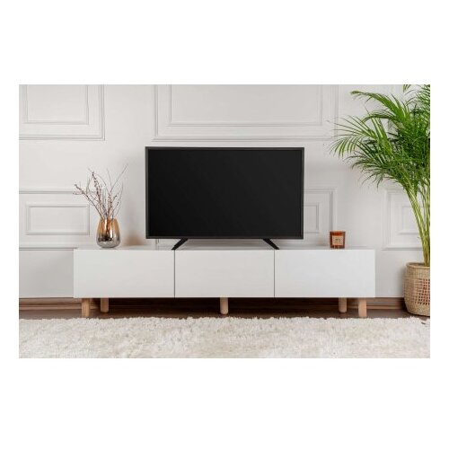 Hanah home Hanah Kućna TV komoda Alvin, 180x42x31,4 cm, Bijela Cene