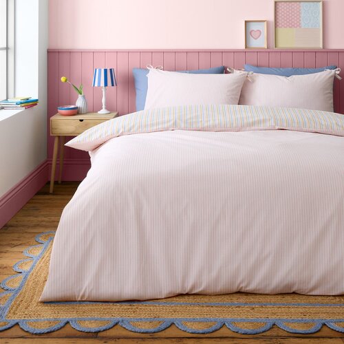 Catherine Lansfield Posteljnina za zakonsko posteljo 200x200 cm Brighton Stripe &amp;ndash; Slike