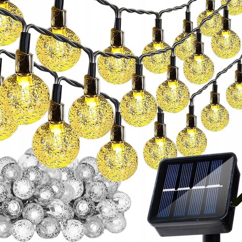  LED 100 toplo bela zunanja solarna dekorativna girlanda IP44 9,6m 8 funkcij Cene