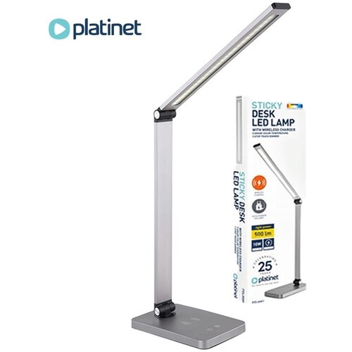Platinet LED stona lampa sa bežičnim punjačem LED/10W/230V mat hrom Cene