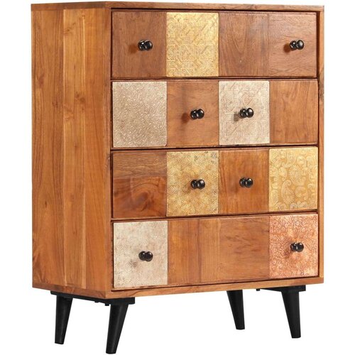 vidaXL Komoda s ladicama od masivnog bagremovog drva 60 x 30 x 75 cm Cene