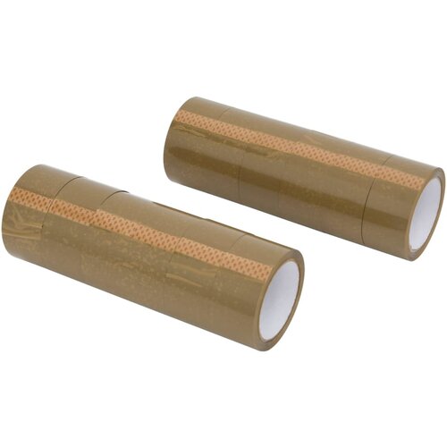 vidaXL Traka za pakiranje 12 kom smeđa 48 mm x 66 m Cijene