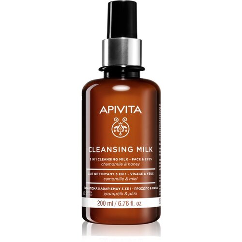 Apivita Cleansing Chamomile & Honey mlijeko za čišćenje 3 u 1 za lice i oči 200 ml Cijene