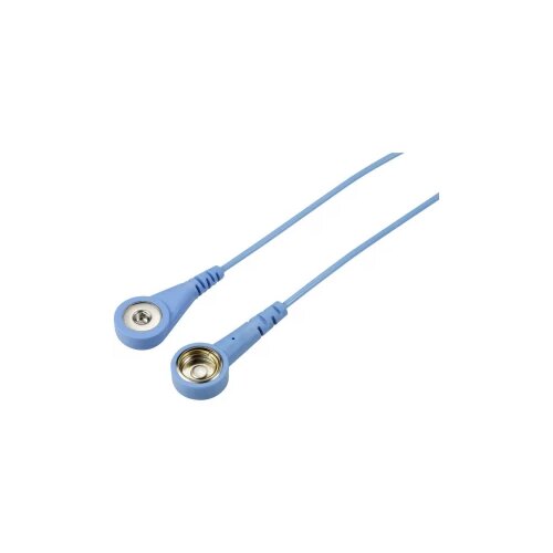 TRU COMPONENTS TC-12358912 ESD kabel za uzemljenje svijetloplava 1.80 m pritisni gumb 4 mm, pritisni gumb 10 mm Cijene