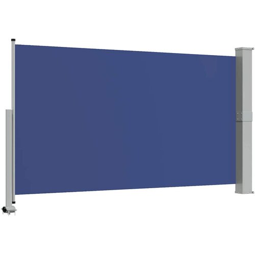  Uvlačiva bočna tenda za terasu 140 x 300 cm plava Slike