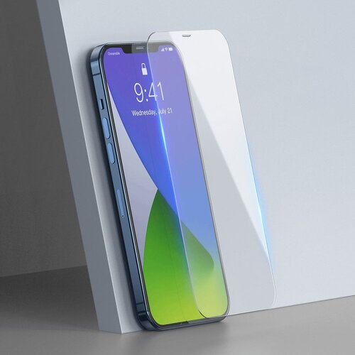 Baseus 2x 0,3 mm kaljeno steklo iPhone 12 Pro Max prozorno Slike