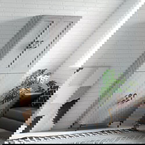 vidaXL Visoka komoda siva sonoma 69,5x34x180 cm inženirski les Cene