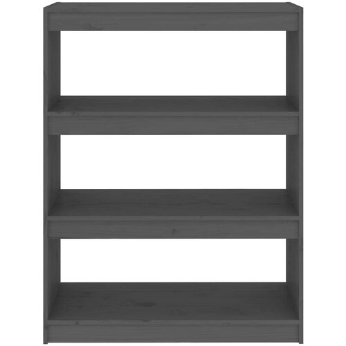 VidaXL Ormarić za knjige / sobna pregrada sivi 80x30x103,5 cm borovina Slike