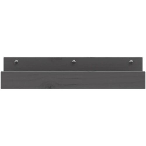  Zidne police 2 kom sive 50 x 12 x 9 cm od masivne borovine Slike
