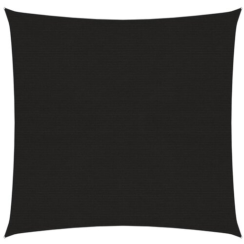 VidaXL Senčno jadro 160 g/m&amp;sup2; črno 5x5 m HDPE Slike