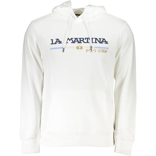 La Martina WHITE MEN&amp;amp;#39;S SWEATSHIRT WITHOUT ZIP Slike