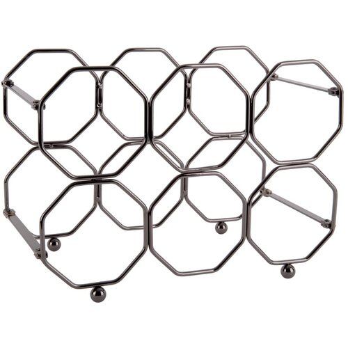 PT LIVING sivi metalni stalak za vino na sklapanje Honeycomb Cijene