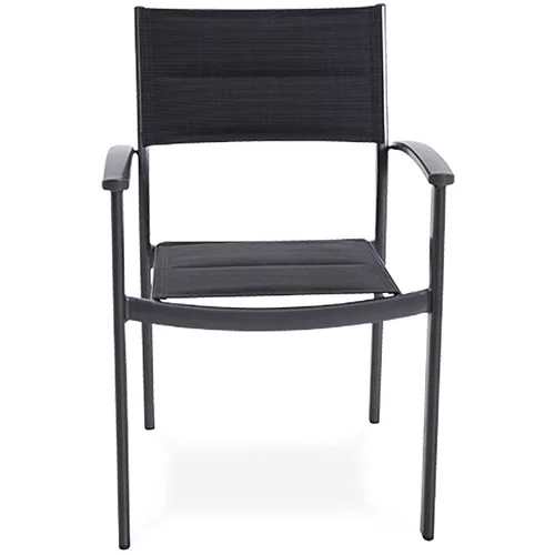SUNFUN maja vrtna stolica (crne boje, 61 x 58 x 85 cm)