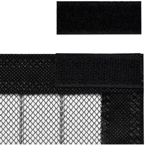  Zastori protiv insekata 2 kom s magnetima 210 x 90 cm crni Slike
