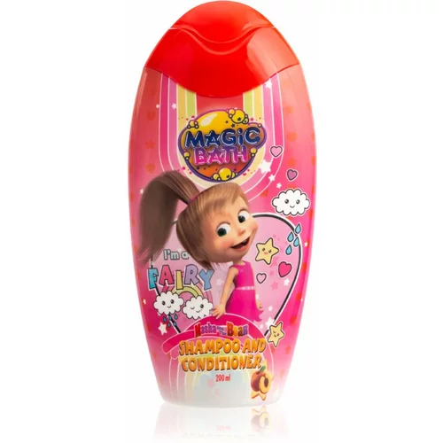 Masha & The Bear Magic Bath Shampoo and Conditioner šampon i regenerator 2 u 1 za djecu 200 ml