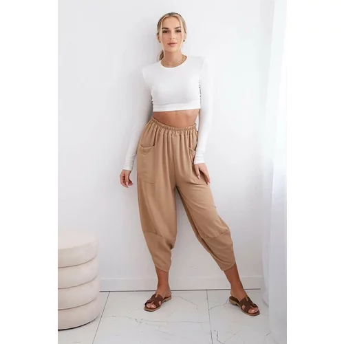 Kesi Wide-leg trousers with Camel pockets