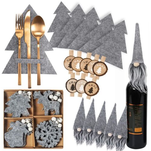 Tutumi Set Božićnih Ukrasa Silver Frost 42 Komada Cijene