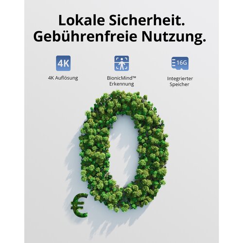 Eufy eufyCam S330 Vanjska kamera 2 4K, 4 pakiranja IR osvjetljenje, solarni IP67 pogon, uključujući HomeBase S380, WiFi Slike