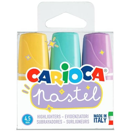 Carioca Flomasteri Mini Textliner Pastel 3/1 Slike