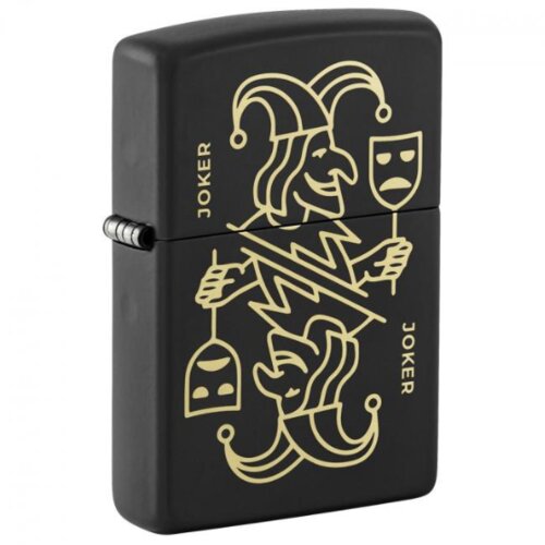 Zippo upaljač Joker Card Black mat Cene