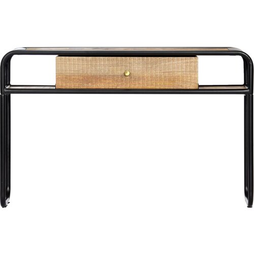 Maison Chic konzolna miza - miza ob steni 118x30x75 cm trden mangov les, (21786442) Cene