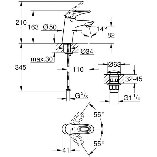 Grohe 23929003 Eurostyle New armatura za umivalnik Cene