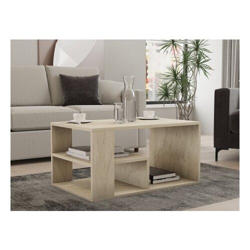 Hanah home Club sto Eros 80x50x40cm bež Cene